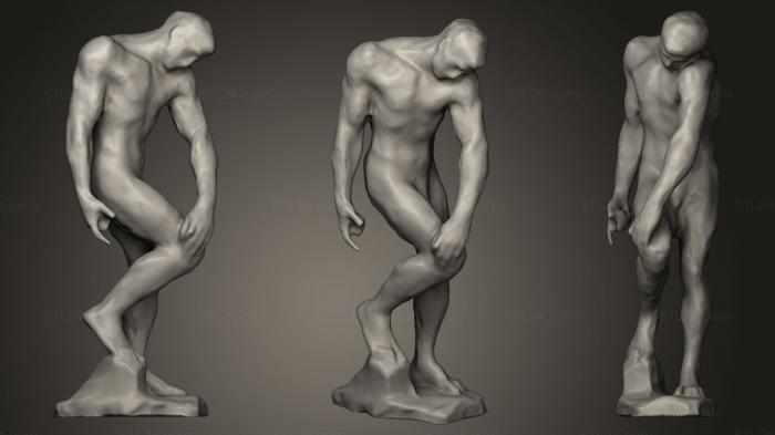 Statues antique and historical (Adam Rodin, STKA_0715) 3D models for cnc